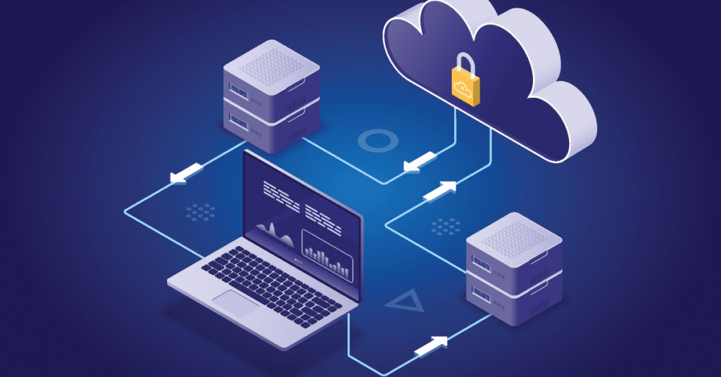 A cartoon of a laptop that